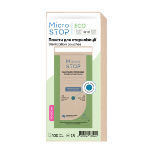 Sacos de esterilização - 100 un. MicroStop, papel craft, 100x200 mm